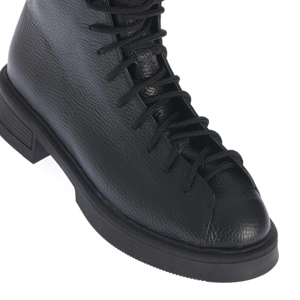 Ana Urbana Shoes Rosemarie bocanci negri piele naturala