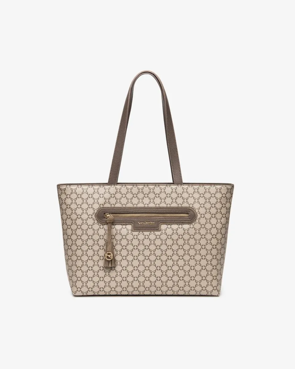 Geanta tote NeroGiardini dama material tehnic