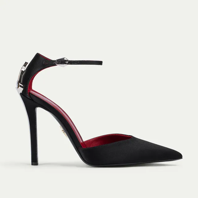 Cesare Paciotti Dagger Heel pantofi dama negru satin