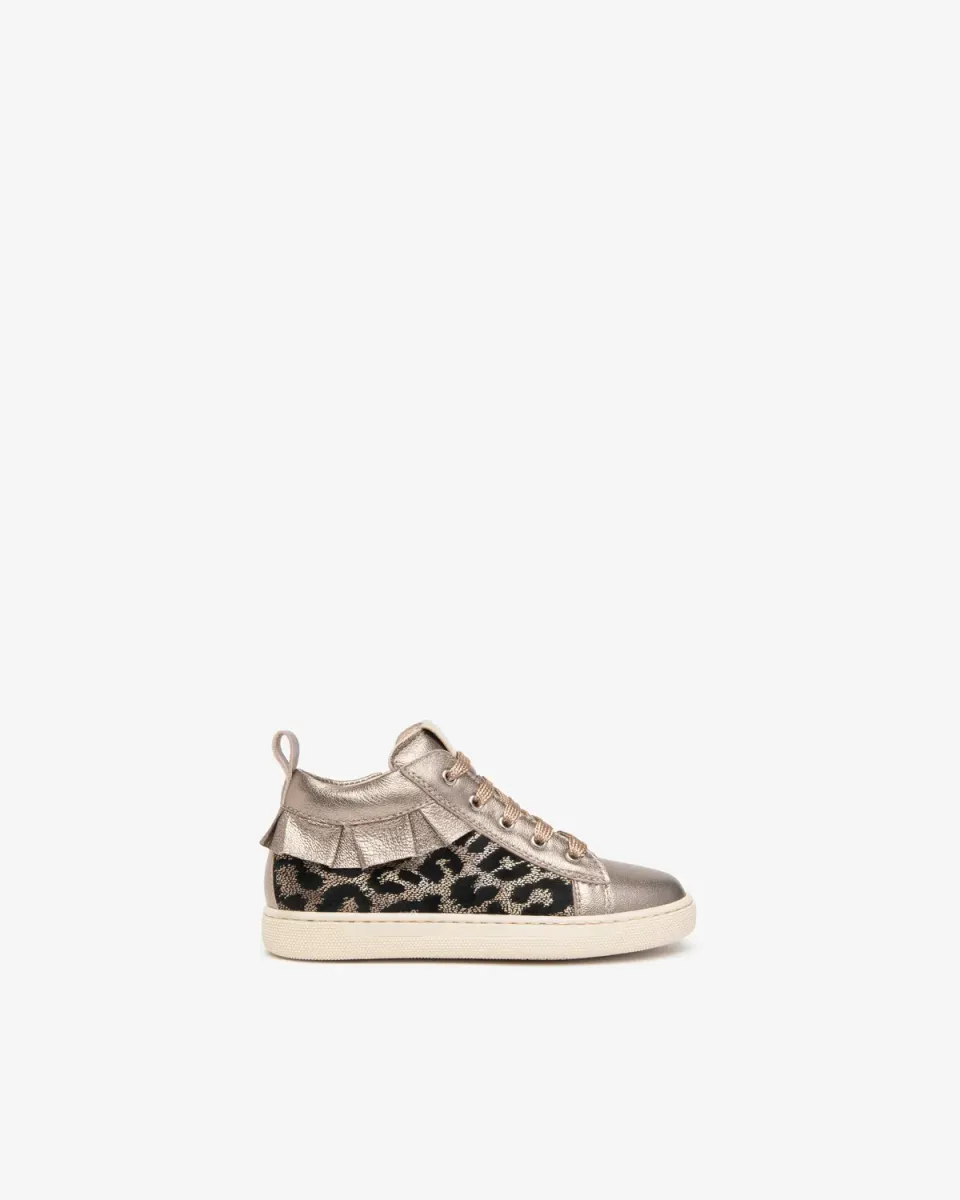 NeroGiardini Sneakers Piele Fetite 25-30 Animal Print