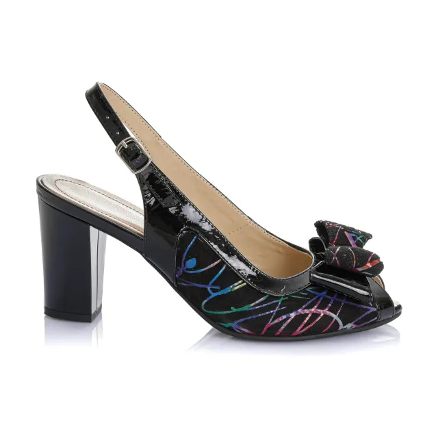 Catinca Shoes F22 NFC sandale piele naturala negru firicel