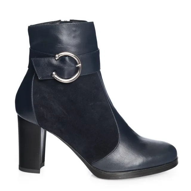Ghete dama piele naturala Catinca Shoes GX25 BAB blu