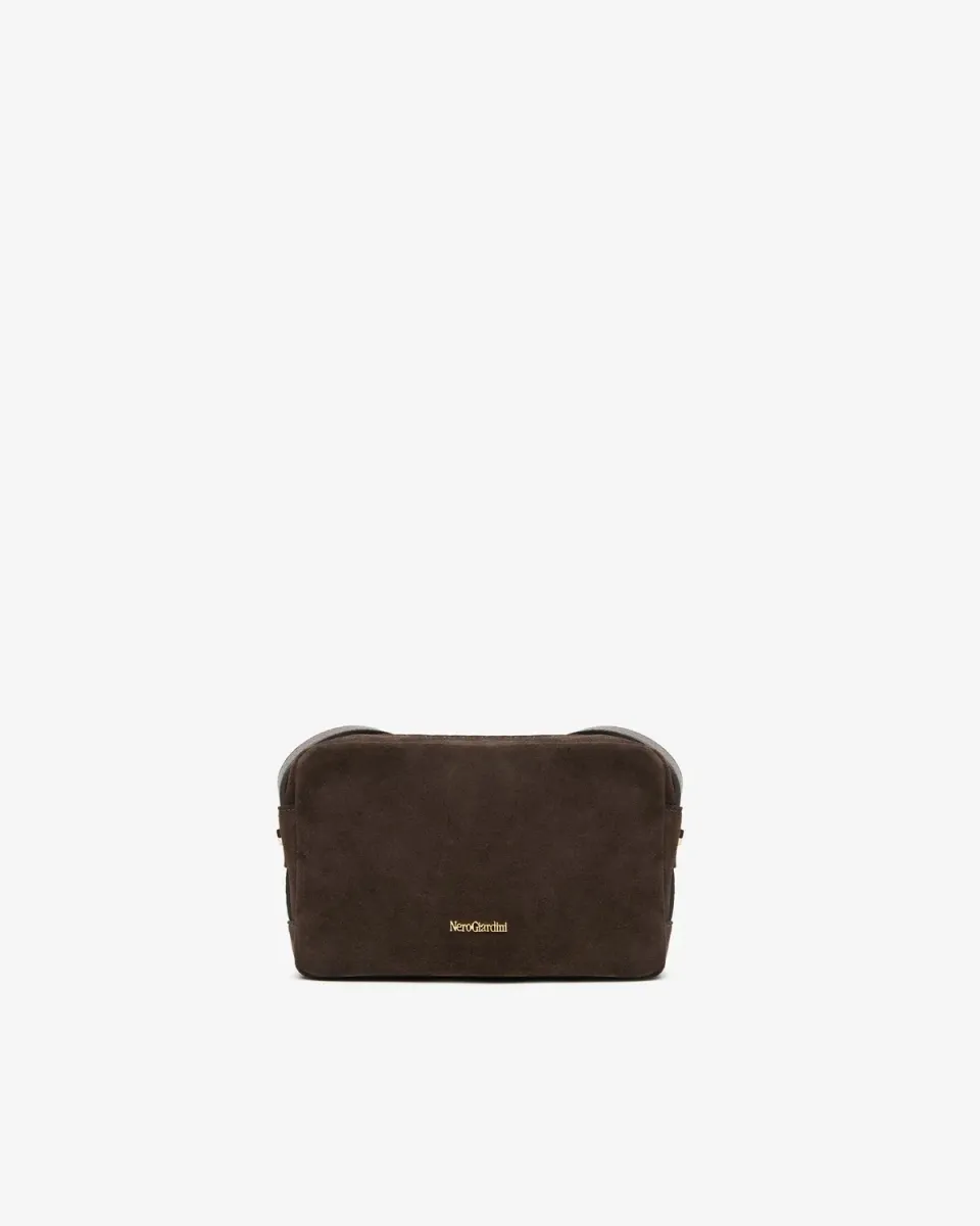 NeroGiardini geanta crossbody dama piele intoarsa PZ