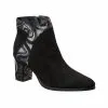 Catinca Shoes GX44 NAL ghete dama piele negru antilopa