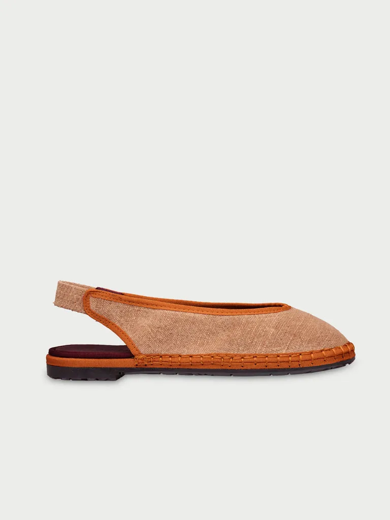 Flabelus Narnia Brown papuci maro deschis din in