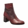 Catinca Shoes GX50 BOP ghete dama piele naturala bordo pietre