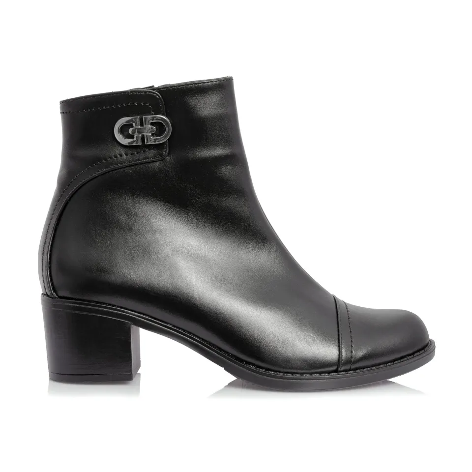 Catinca Shoes T80 NB ghete negre piele naturală