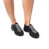 Catinca Shoes X2 NBSA pantofi dama piele negru siret argintiu
