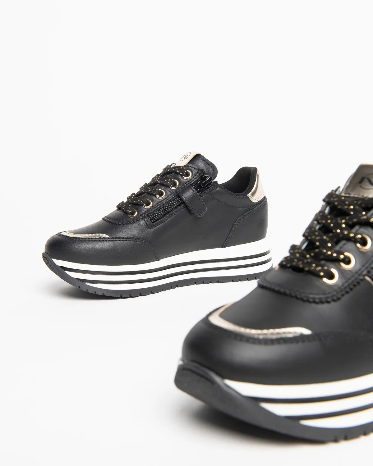 NeroGiardini Teens sneakers piele fete cu scai