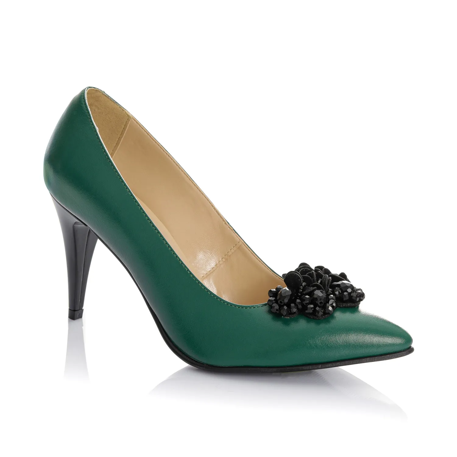 Catinca Shoes A58 VB pantofi dama piele naturala verde