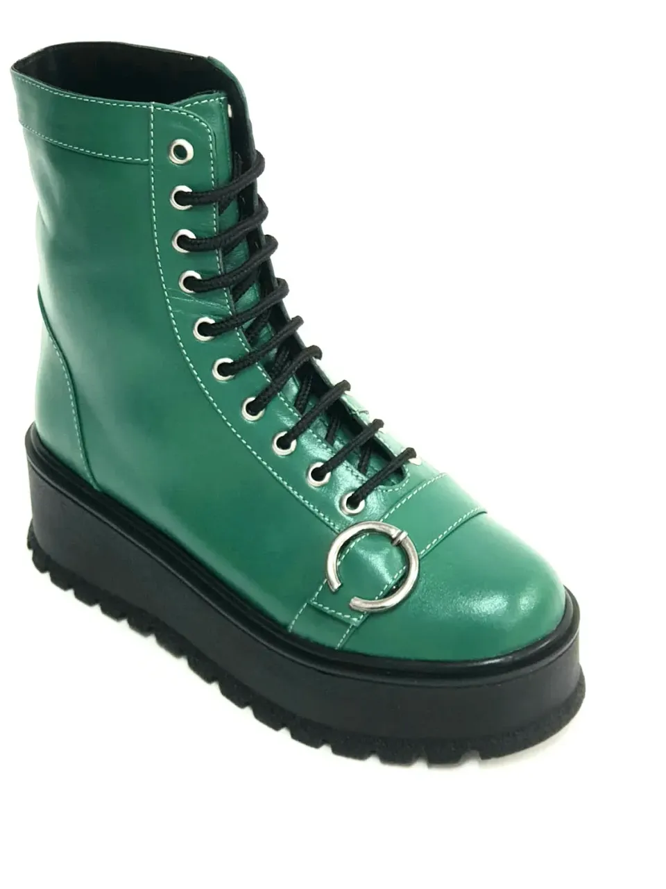 Catinca Shoes BC34 VB bocanci damă piele naturală verzi