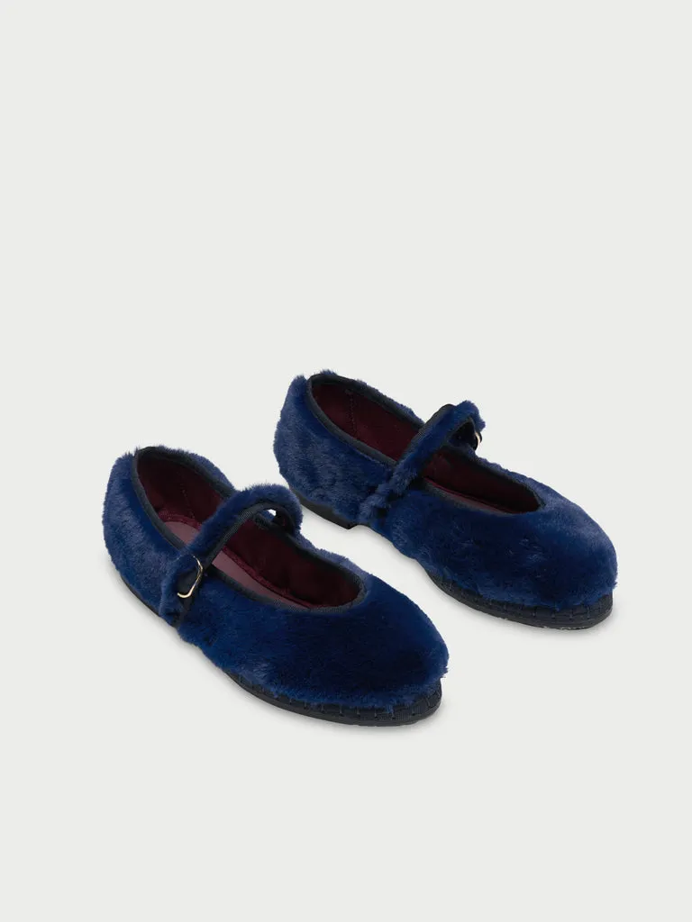 Flagelus Pierre Odette Navy pantofi blana albastra