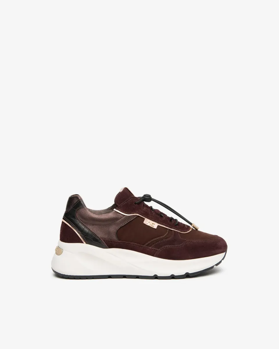 NeroGiardini pantofi sport dama piele canvas talpa 45