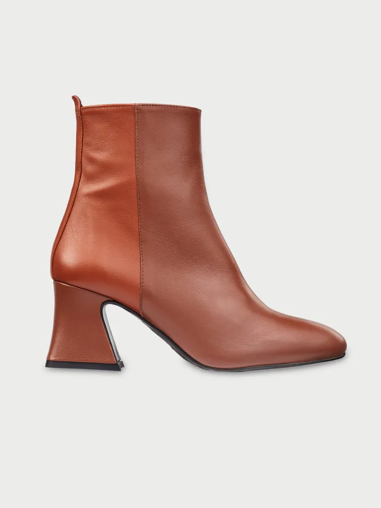 Flagelus D'Orsey Booty Double Biscuit botine piele toc 6cm