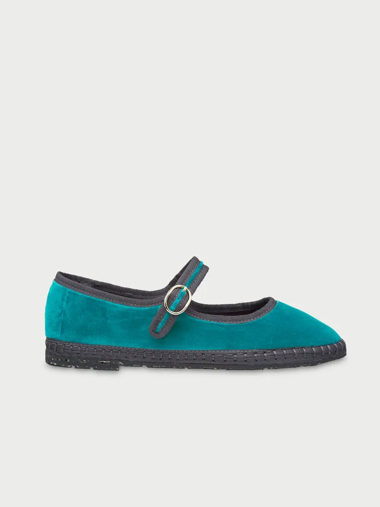 Flagelus Snape pantofi mary jane velur albastru