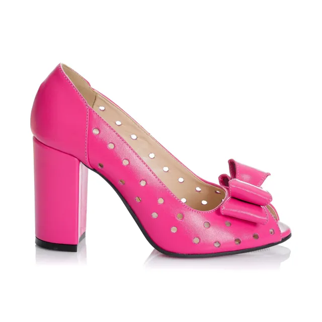 Catinca Shoes F23 pantofi damă piele naturală roz box