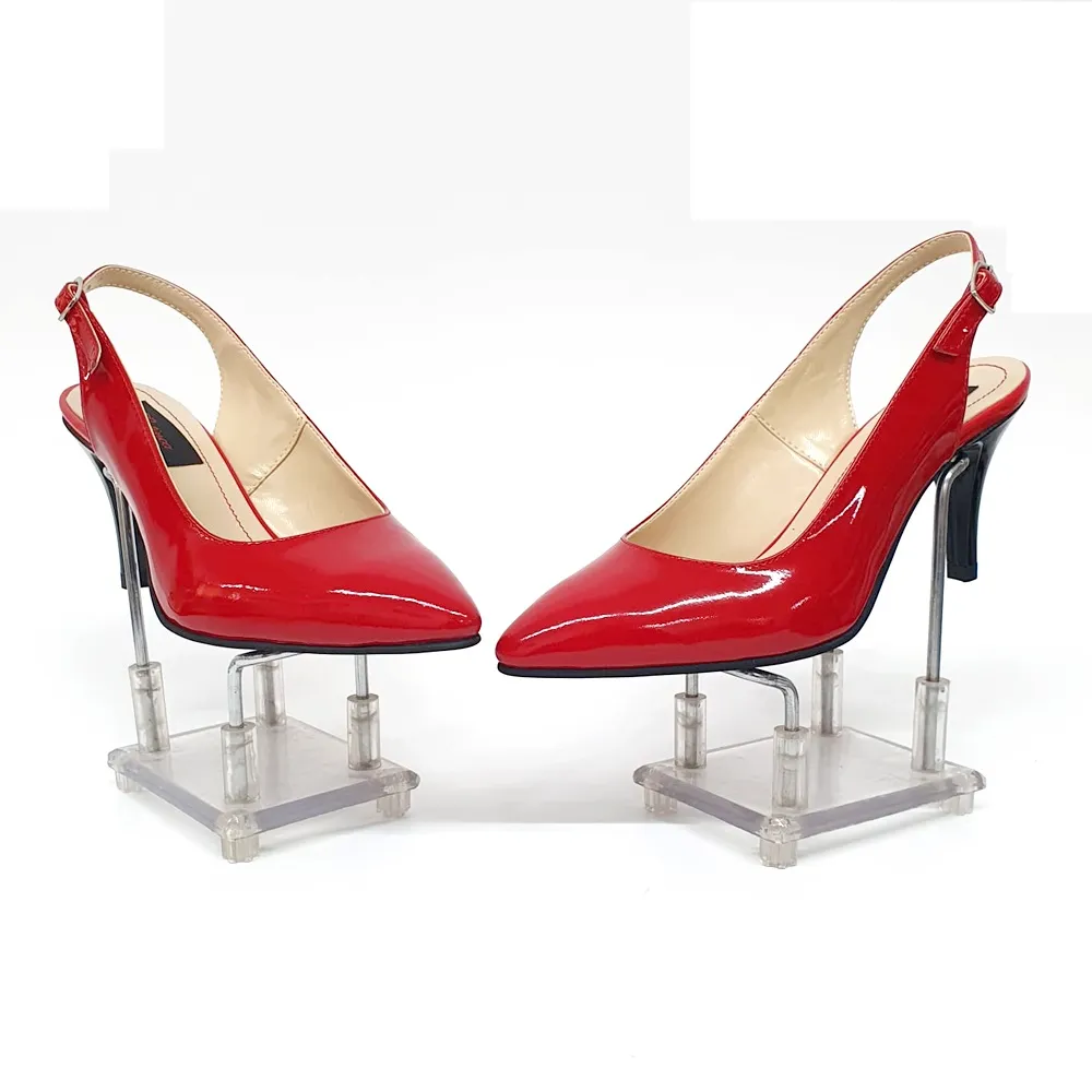 Catinca Shoes D24 RL sandale damă piele roșu lac