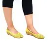 Catinca Shoes T14 GA pantofi piele naturala perforati galben
