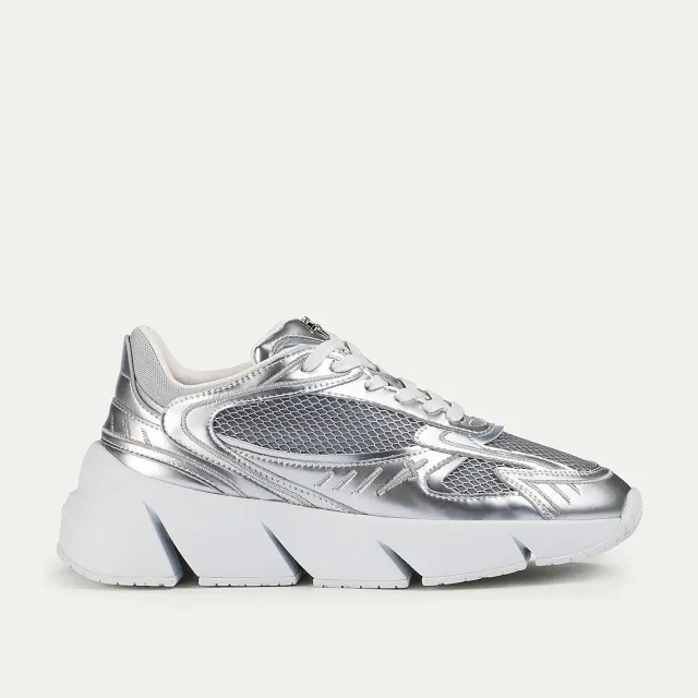 Cesare Paciotti Blade Runner sneakers dama argintiu piele