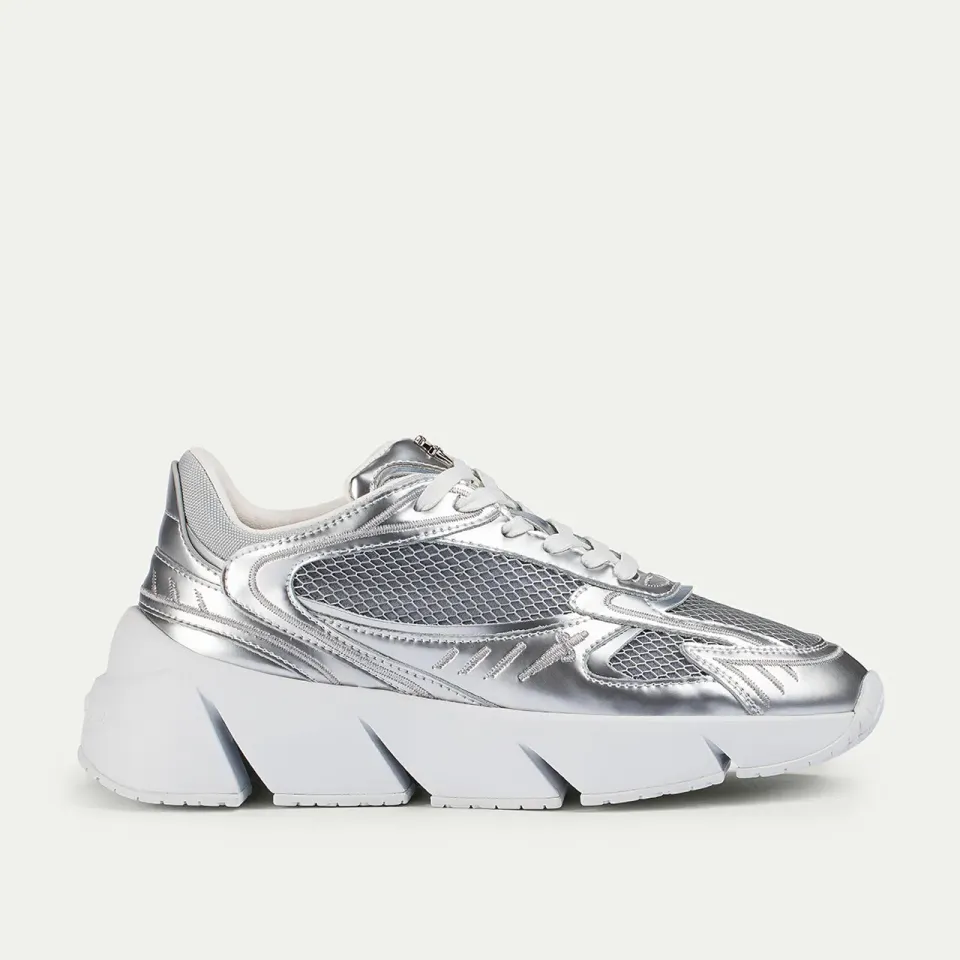 Cesare Paciotti Blade Runner sneakers dama argintiu piele