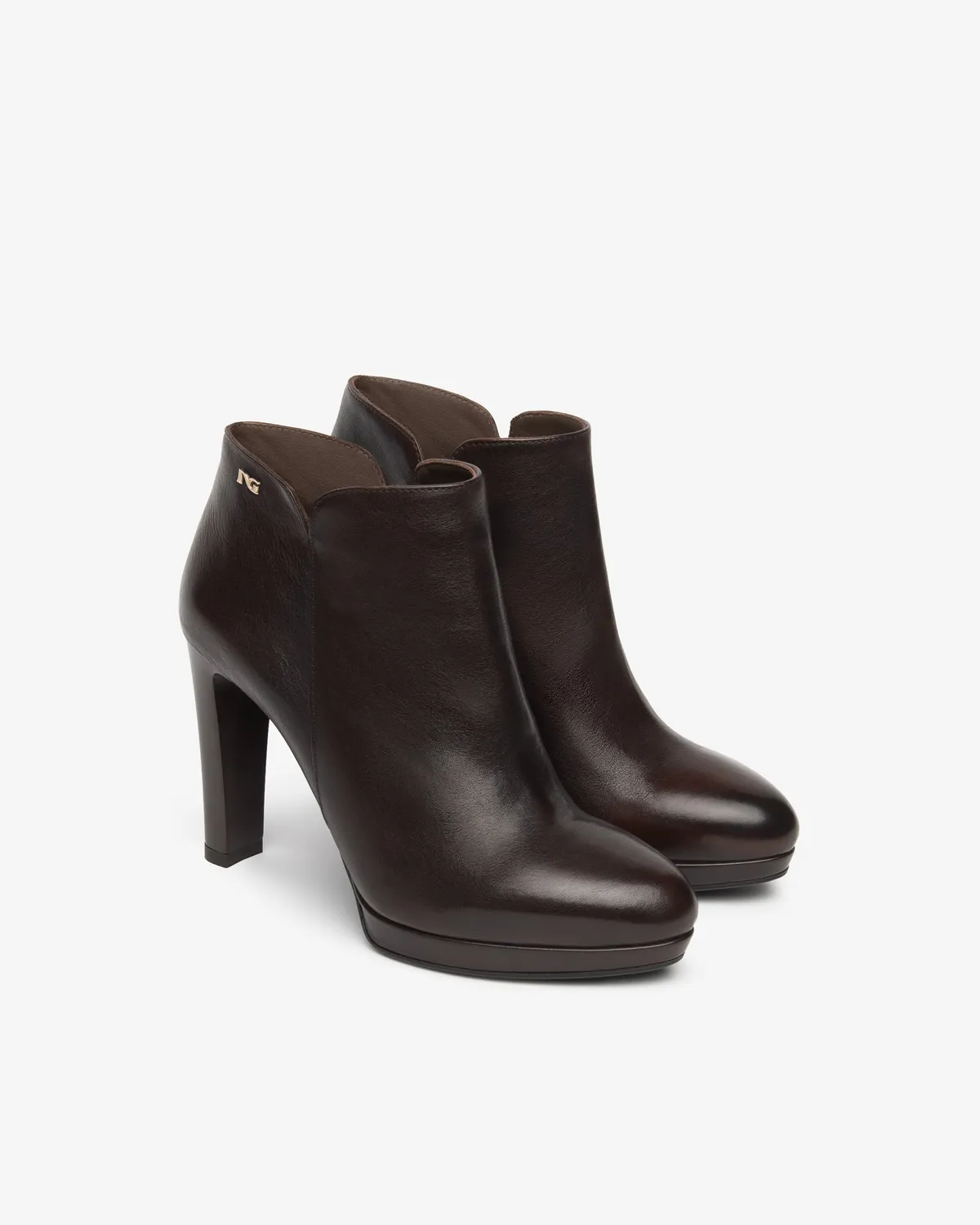 NeroGiardini Botine Piele Dama Toc 100 Platforma