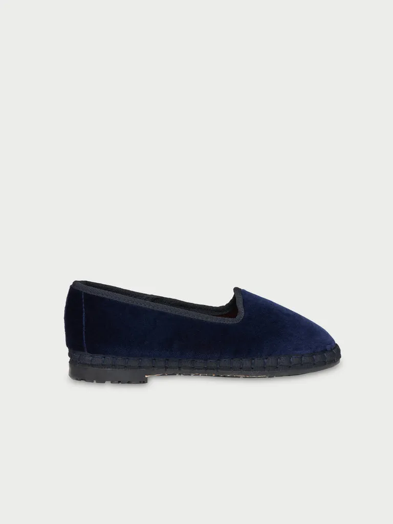 Flagelus Tilney Kids pantofi copii bleumarin catifea
