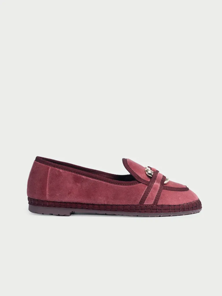 Flagelus Fiona Glint Pink pantofi catifea roz