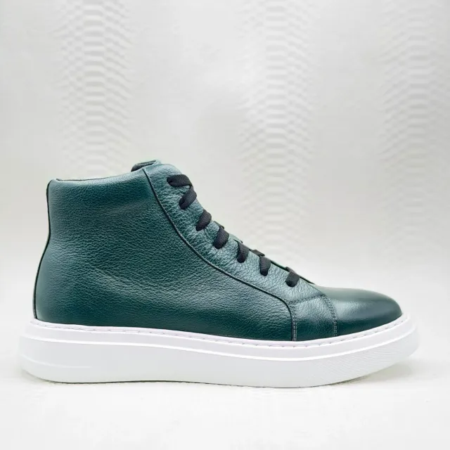 Lucas Shoes 855 A Bizon Verde ghete piele naturală