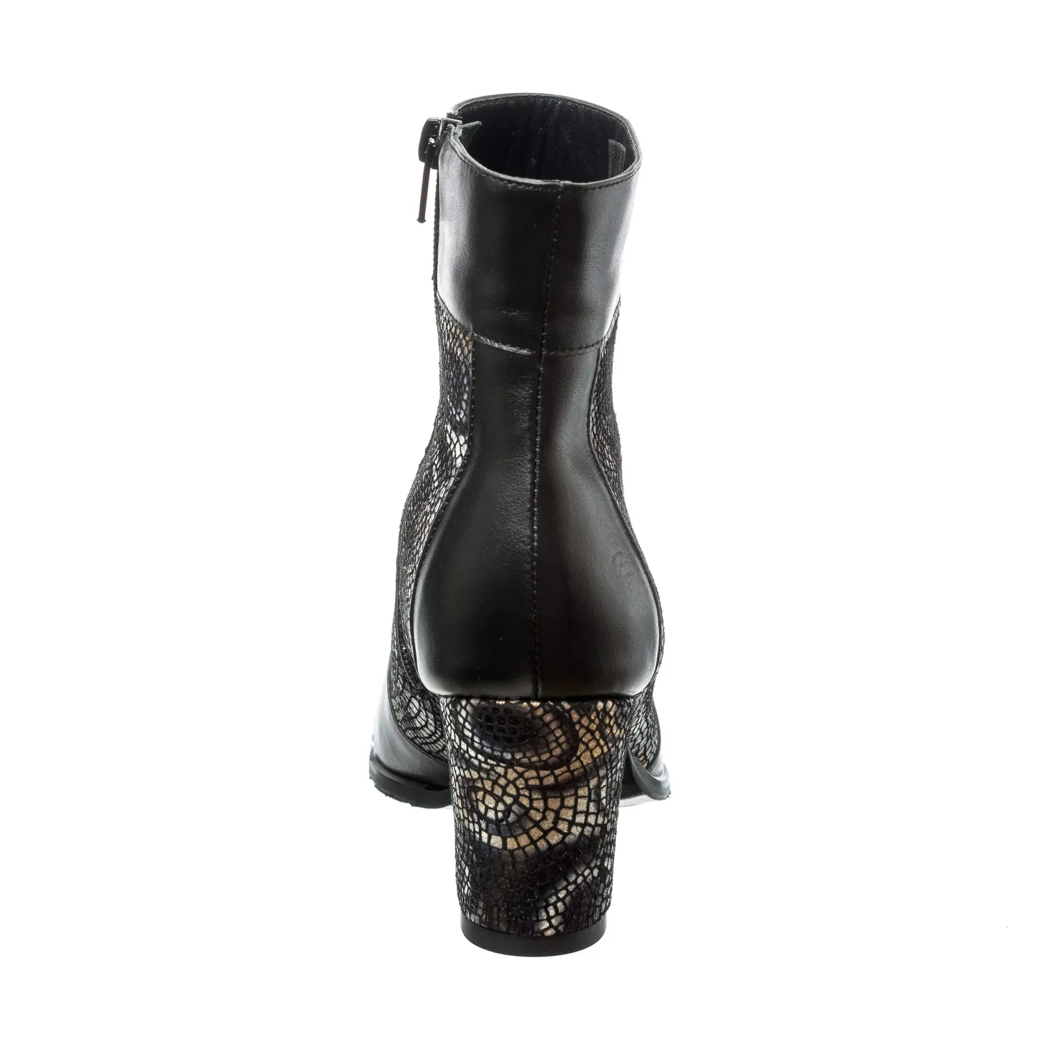 Catinca Shoes GX32 NBL ghete piele negru lacrima