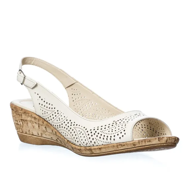 Catinca Shoes P27 B sandale dama piele naturala bej
