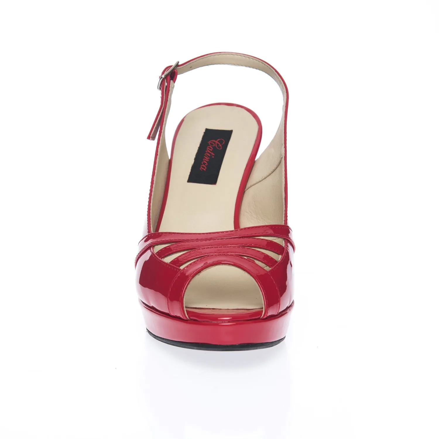 Catinca Shoes 025 RL sandale dama piele rosu lac