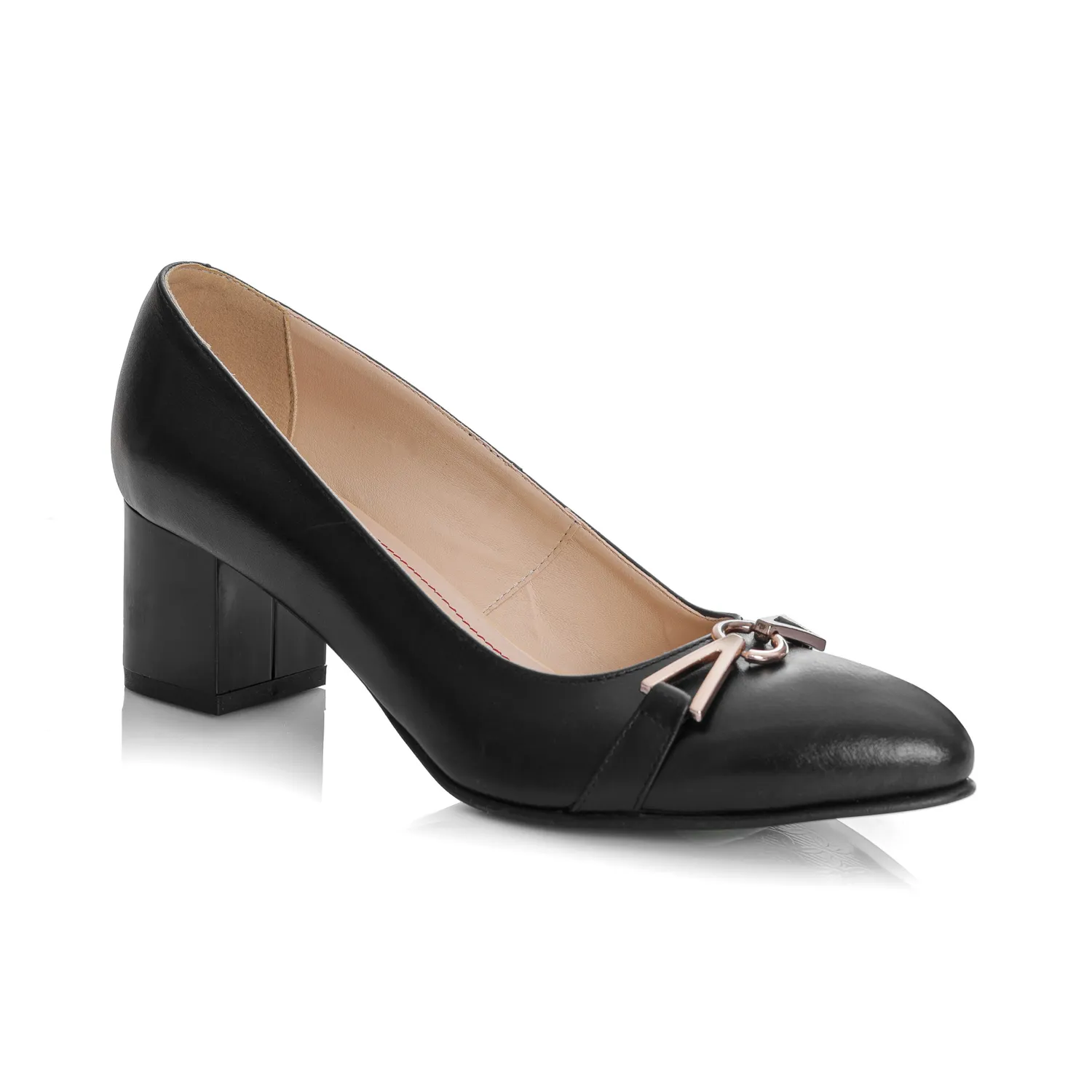 Catinca Shoes A44 N pantofi dama piele negru box