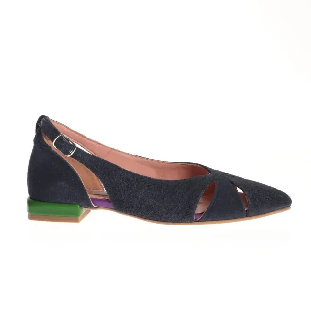 Ana Urbana Shoes New Orleans balerini bleumarin toc mic