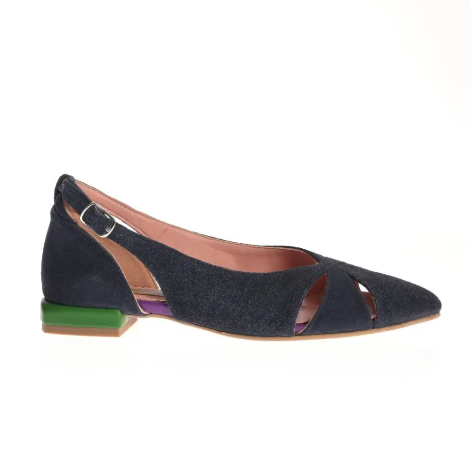 Ana Urbana Shoes New Orleans balerini bleumarin toc mic