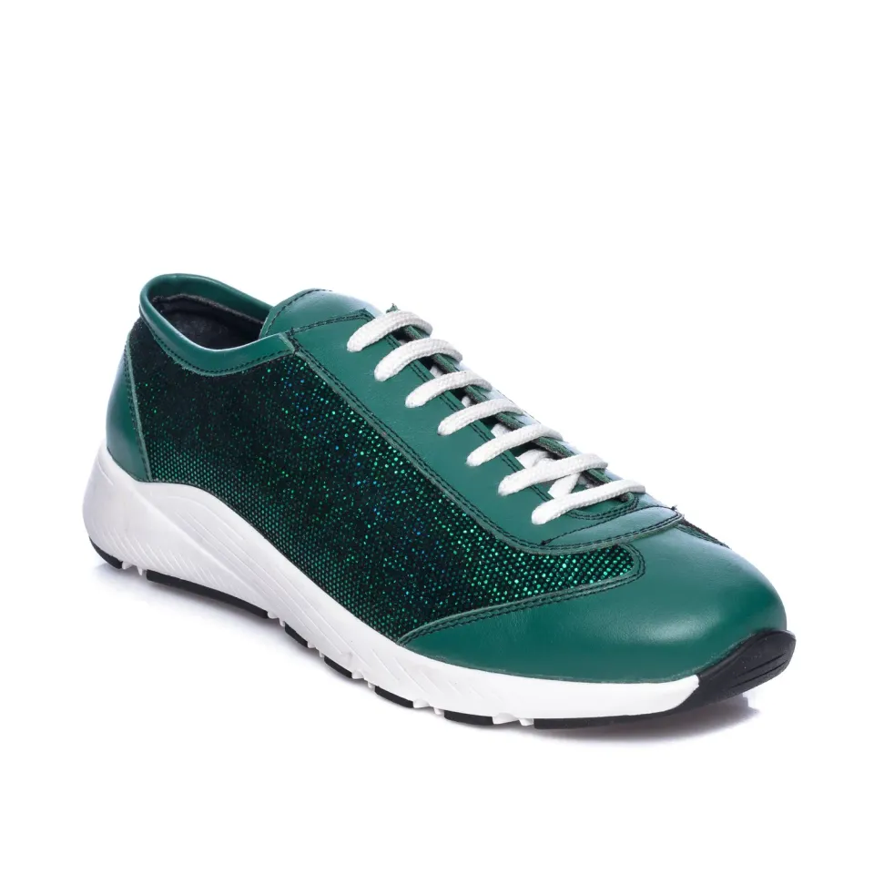Catinca Shoes AD8 VSC pantofi sport piele verde