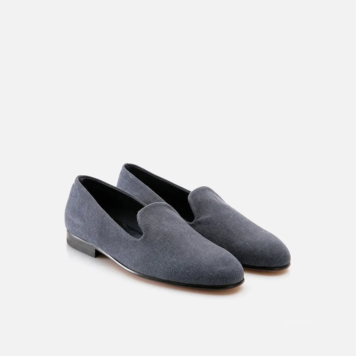 Cecilia Bringheli Positano pantofi canvas albastru slip-on