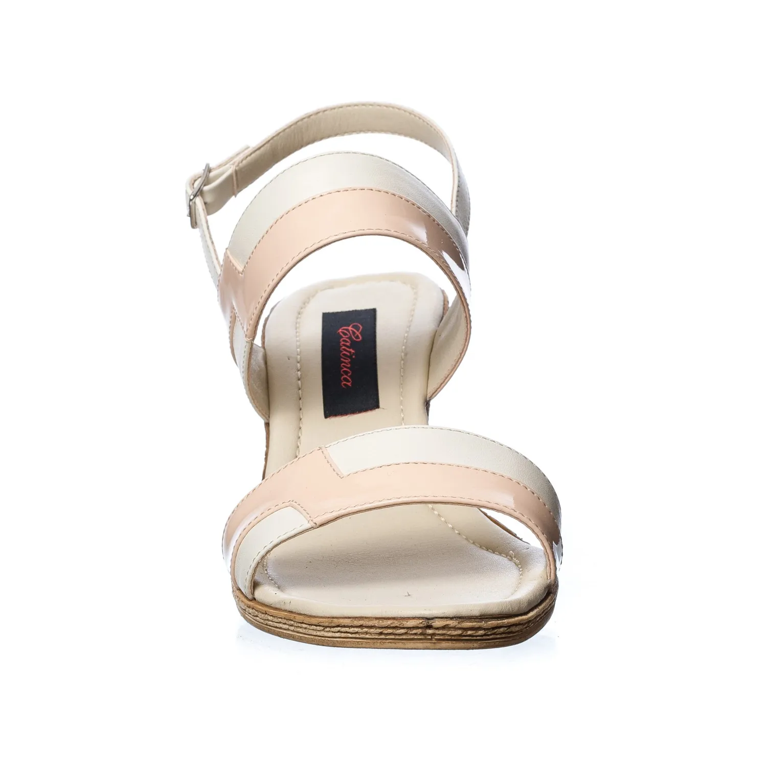Catinca Shoes E7 ALN sandale dama piele alb nude