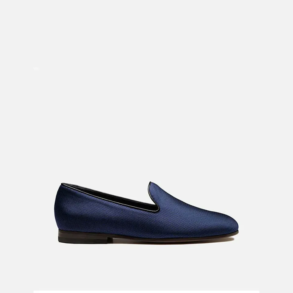 Cecilia Bringheli Positano pantofi slip-on material albastru