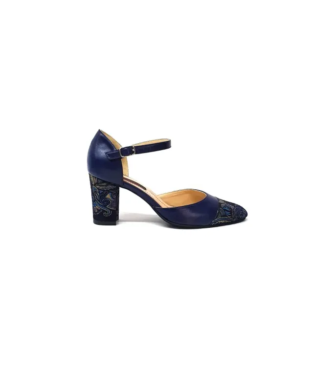 Catinca Shoes D16 BSB sandale dama piele bleumarin