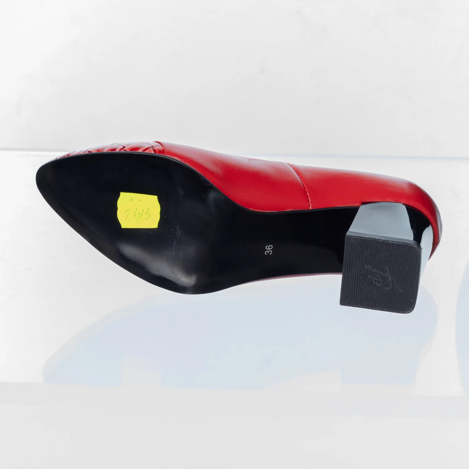 Catinca Shoes A3 RIR pantofi dama piele rosu impletit