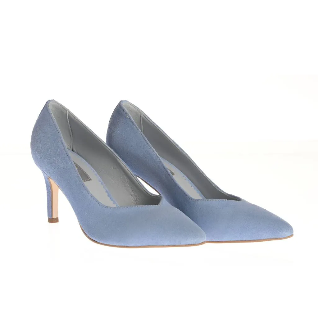 Ana Urbana Shoes Austin pantofi albaștri toc 6,5 cm
