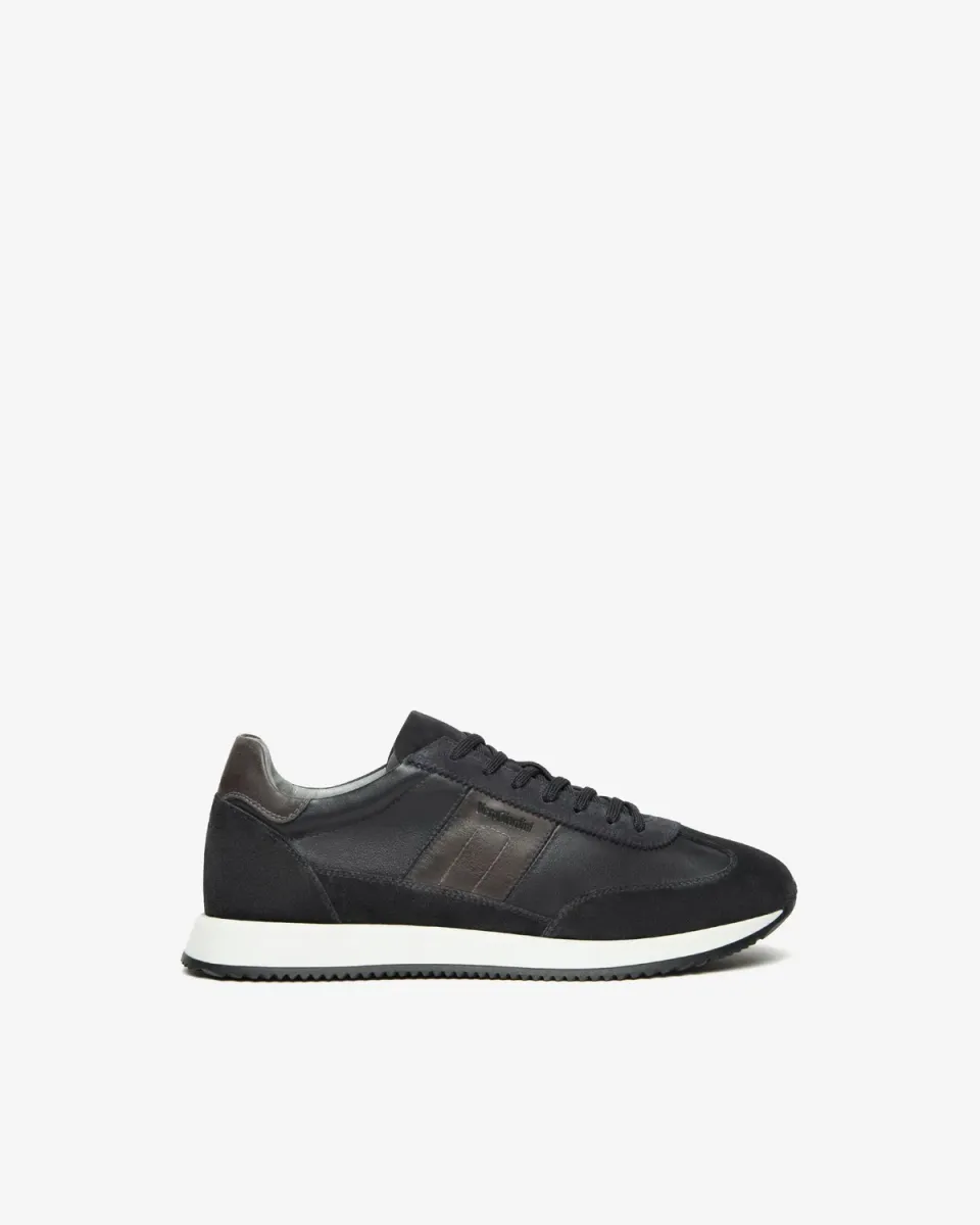 Sneakers piele barbati NeroGiardini piele intoarsa