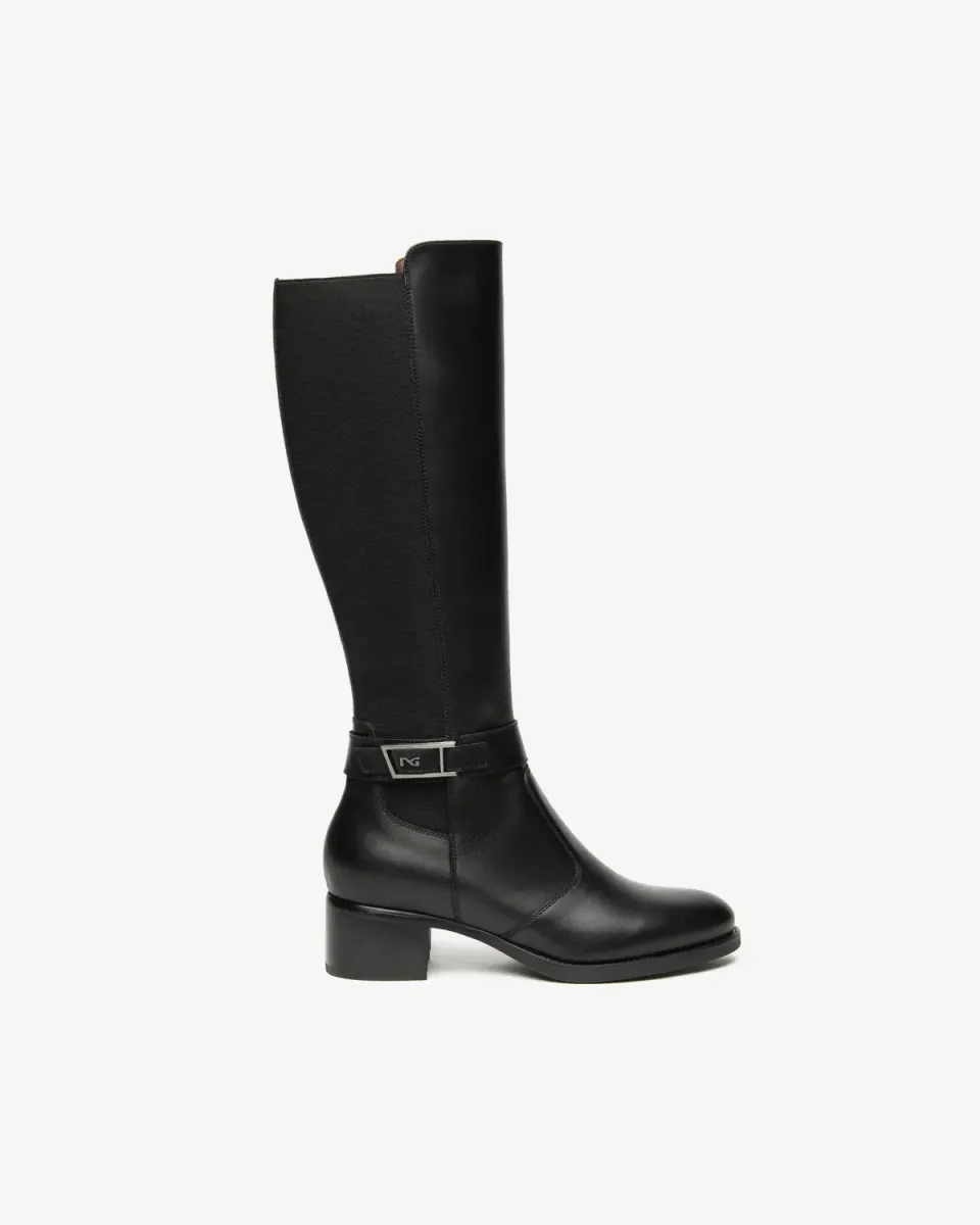 NeroGiardini ghete piele textil dama iarna DRY-GO