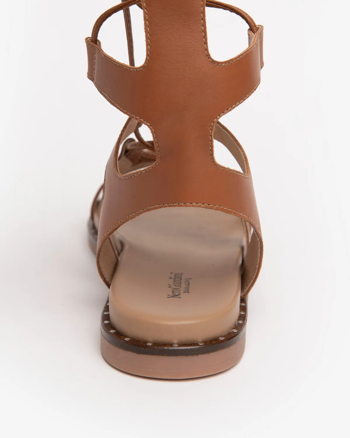 NeroGiardini Sandale piele dama gladiator plate