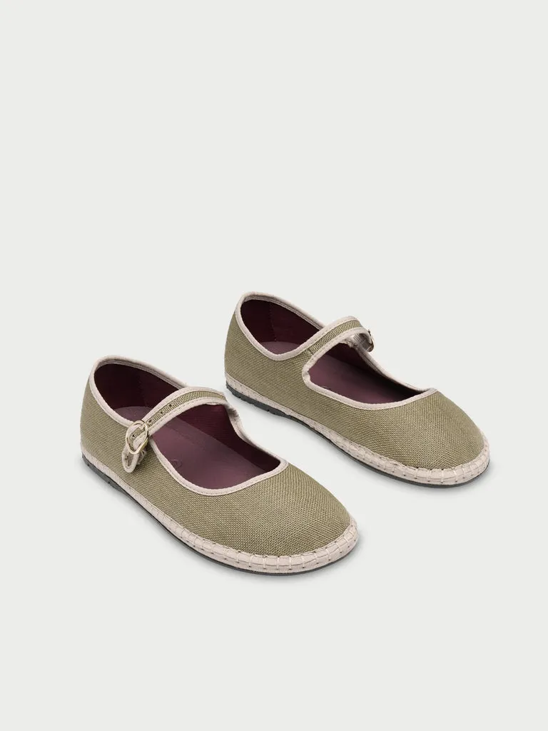 Flagelus Cinderella Natty pantofi Mary Jane verzi