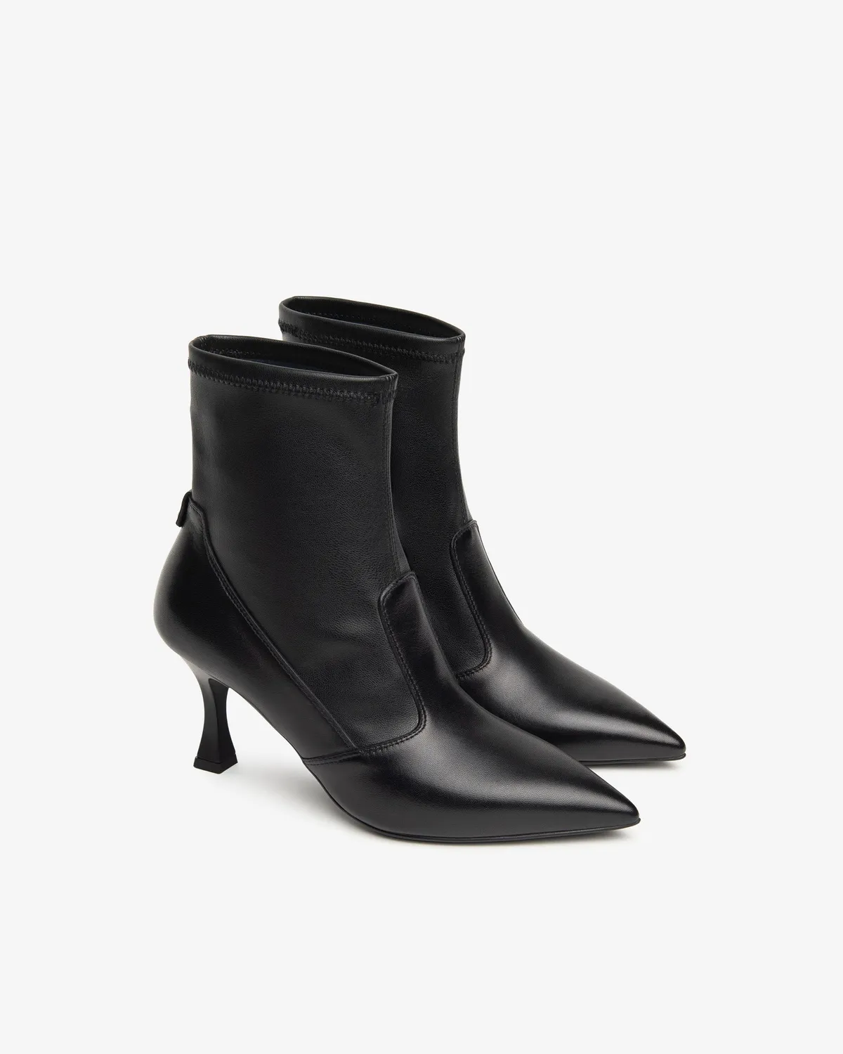 NeroGiardini botine dama piele toc 75 mm negre