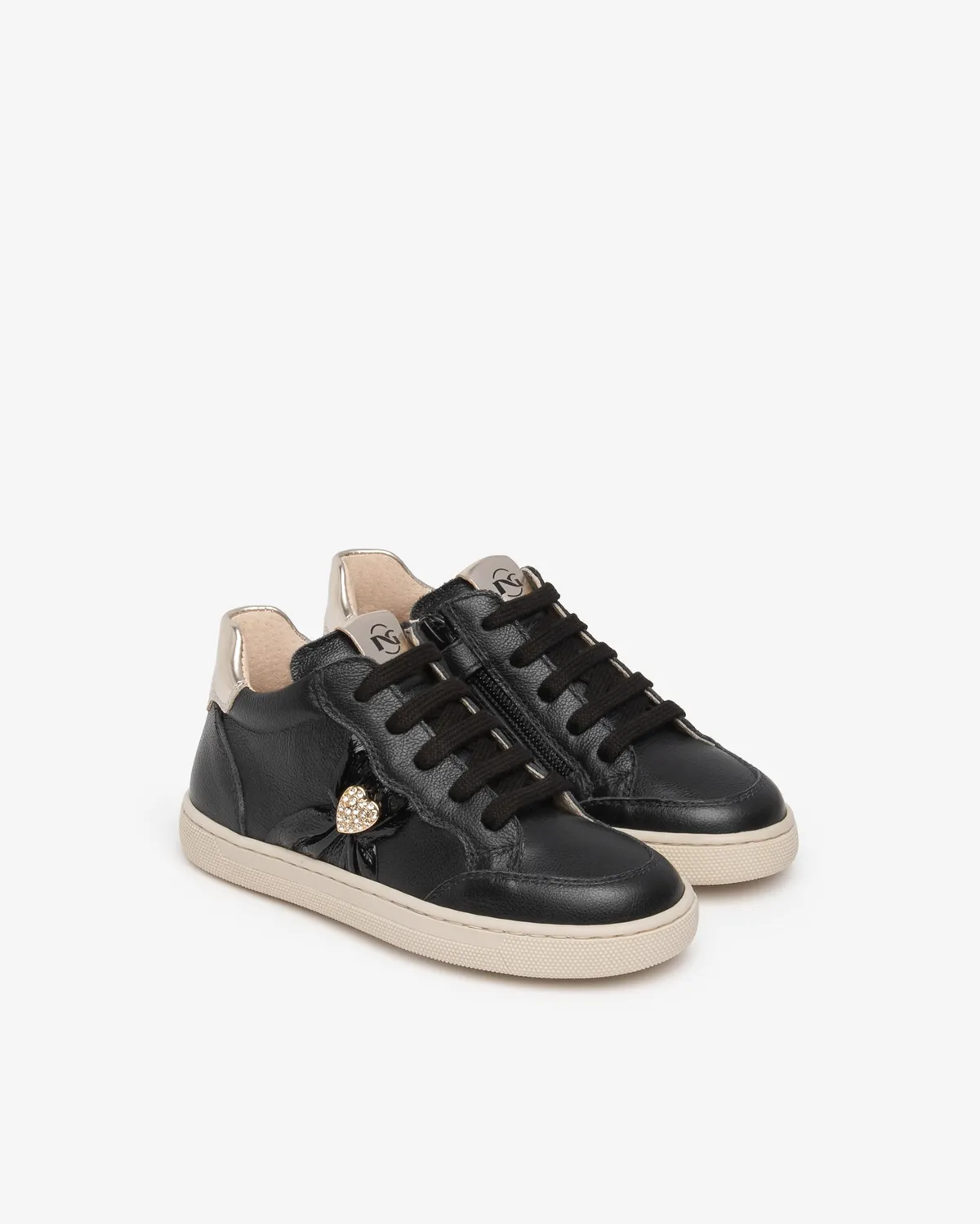 NeroGiardini sneakers piele fete siret fermoar inima