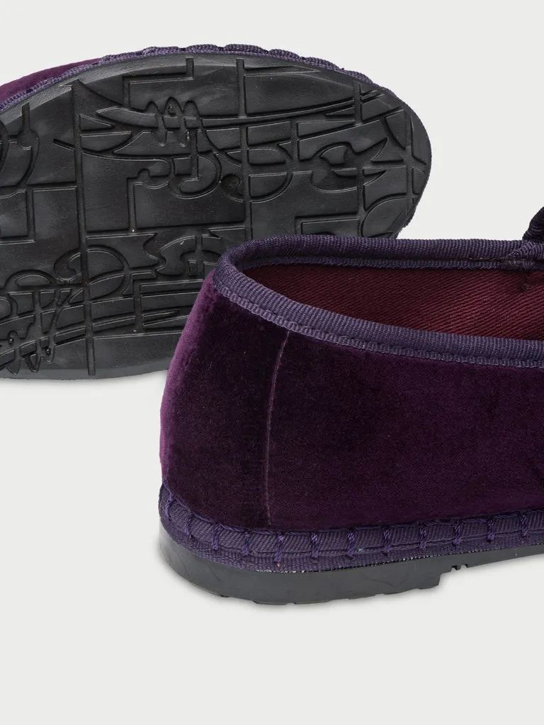 Flagelus Pierre Dark Purple balerini catifea mov