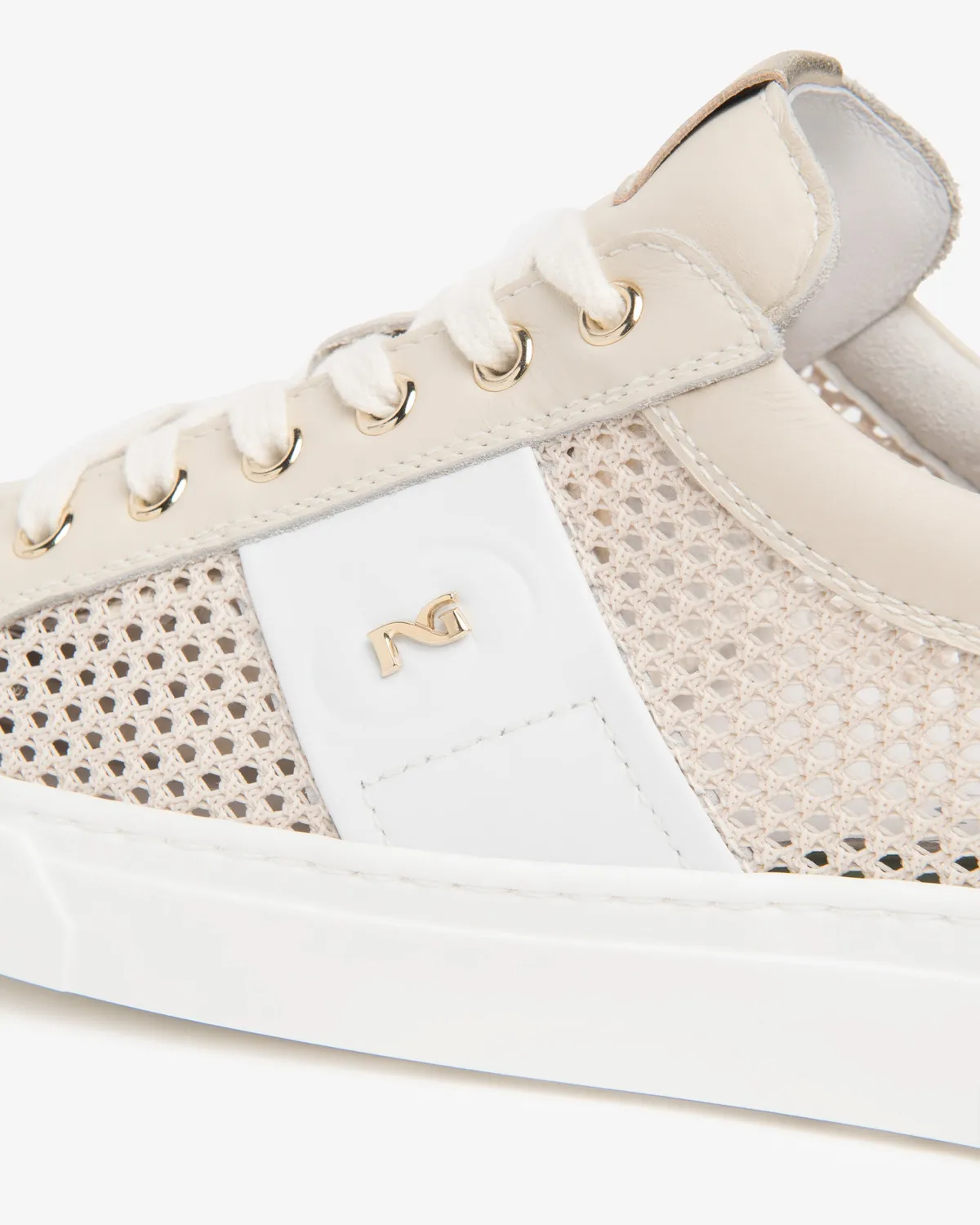 Sneakers damă NeroGiardini piele și material tehnic