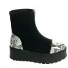Catinca Shoes BC25 NASA bocanci dama piele naturala negru